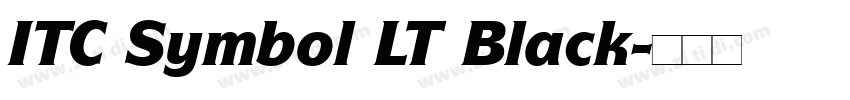 ITC Symbol LT Black字体转换